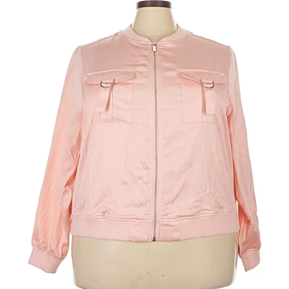 Torrid Light Pink Bomber Jacket